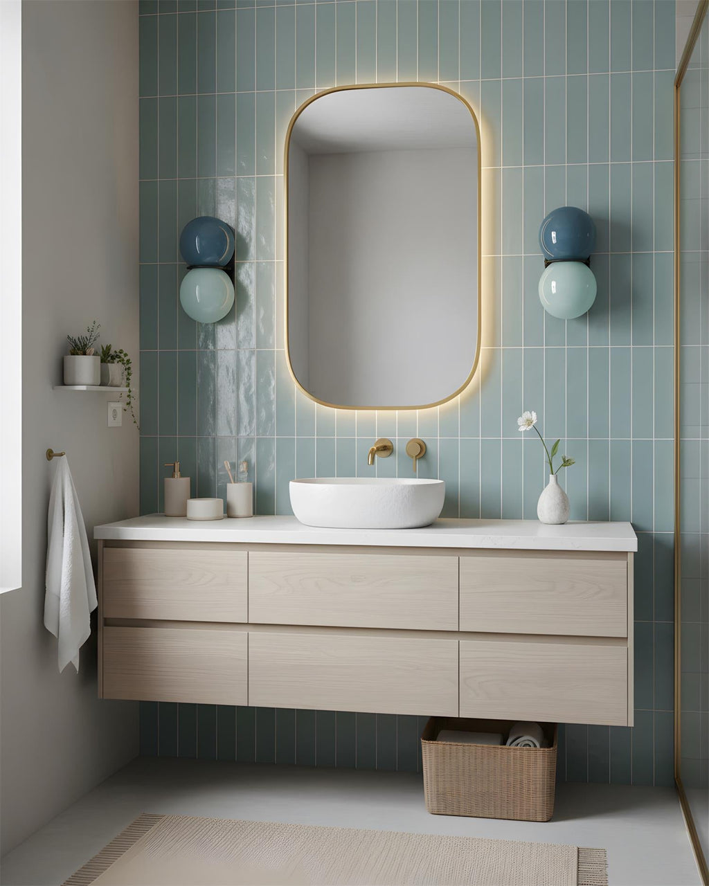 Stacked Wall Lights with Contemporary Design