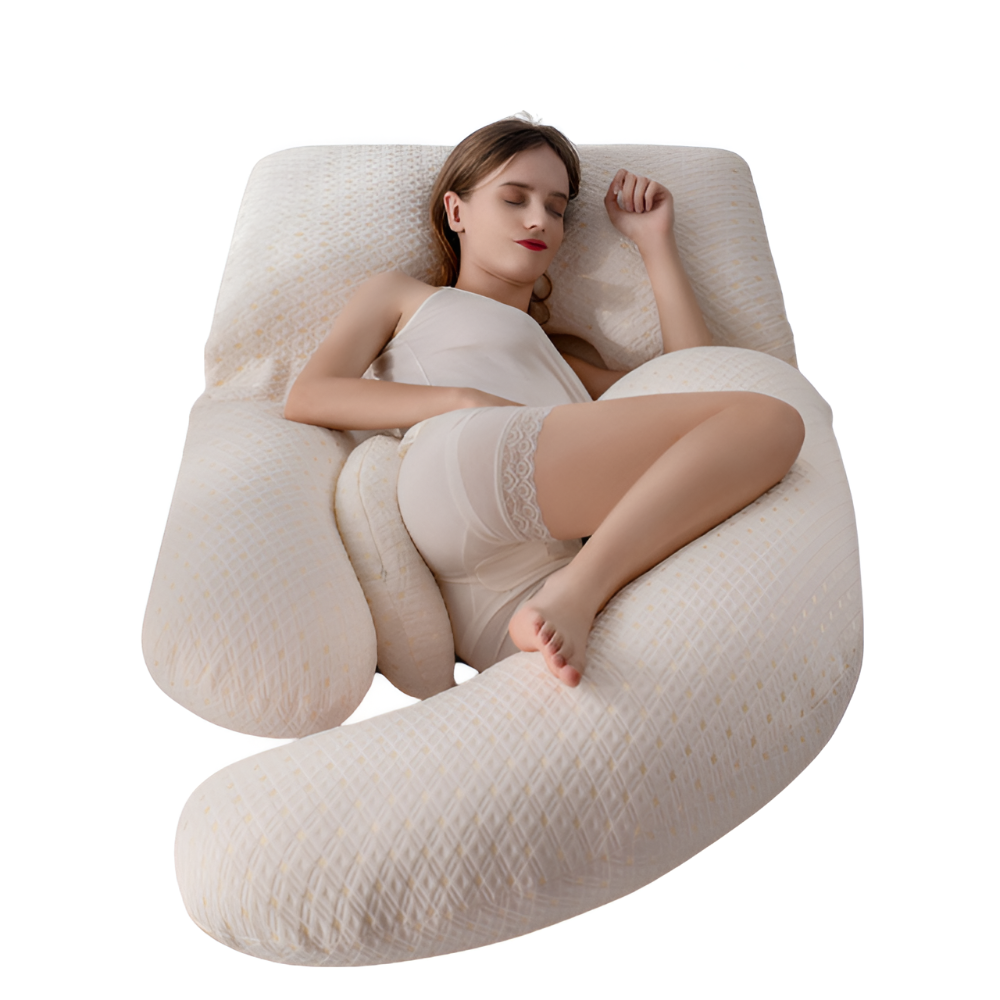 U-Shaped Pregnancy Pillow Full Body Support for Side Sleepers