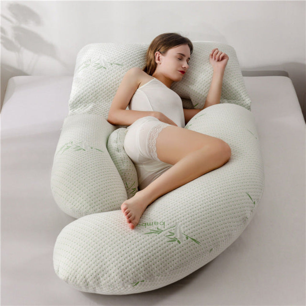 U-Shaped Pregnancy Pillow Full Body Support for Side Sleepers