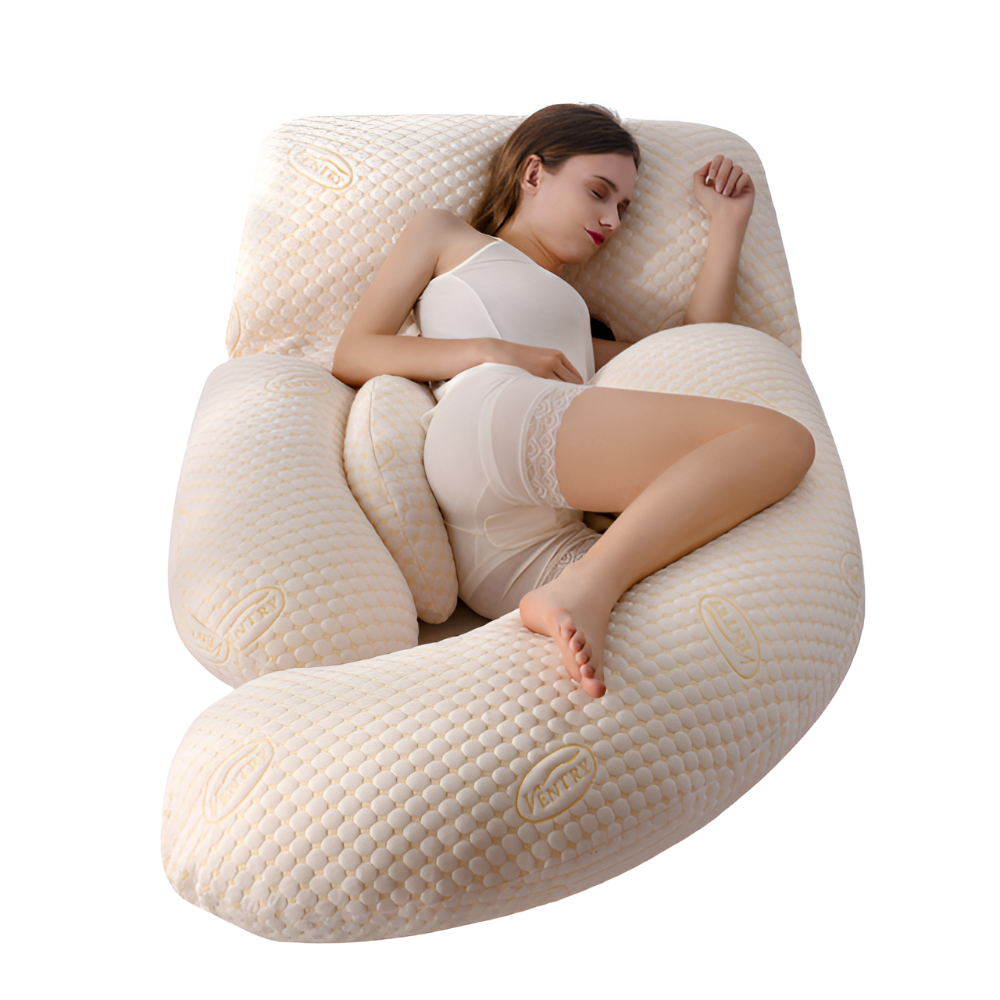 U-Shaped Pregnancy Pillow Full Body Support for Side Sleepers