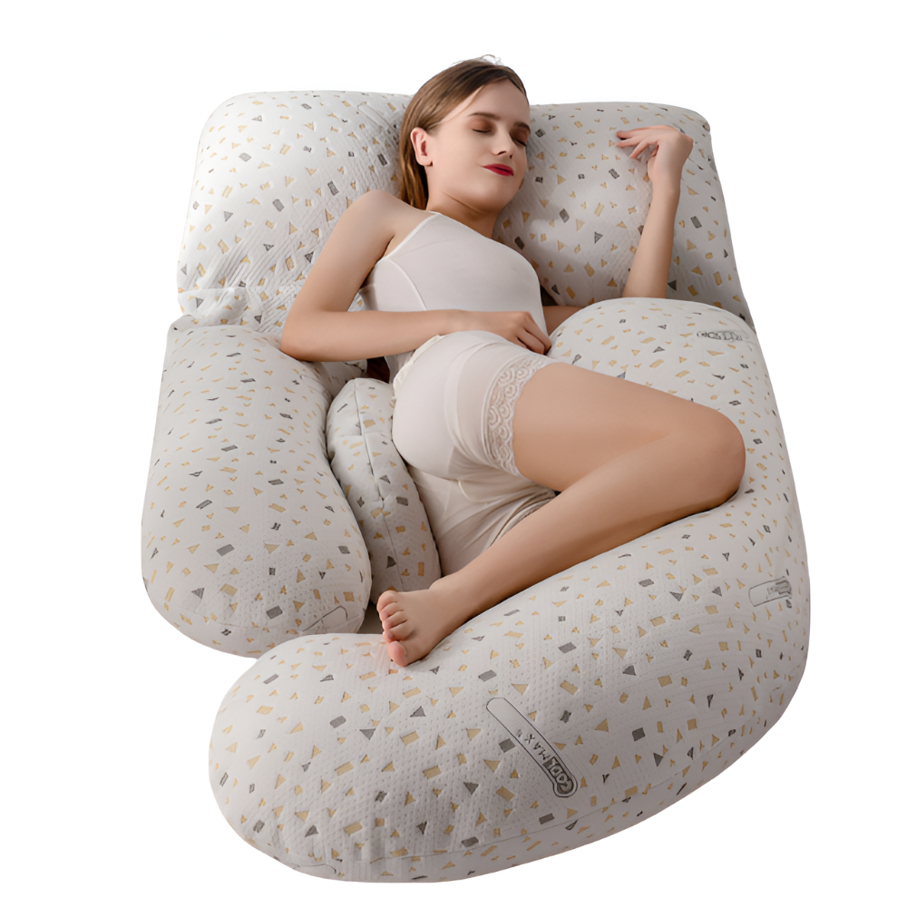 U-Shaped Pregnancy Pillow Full Body Support for Side Sleepers