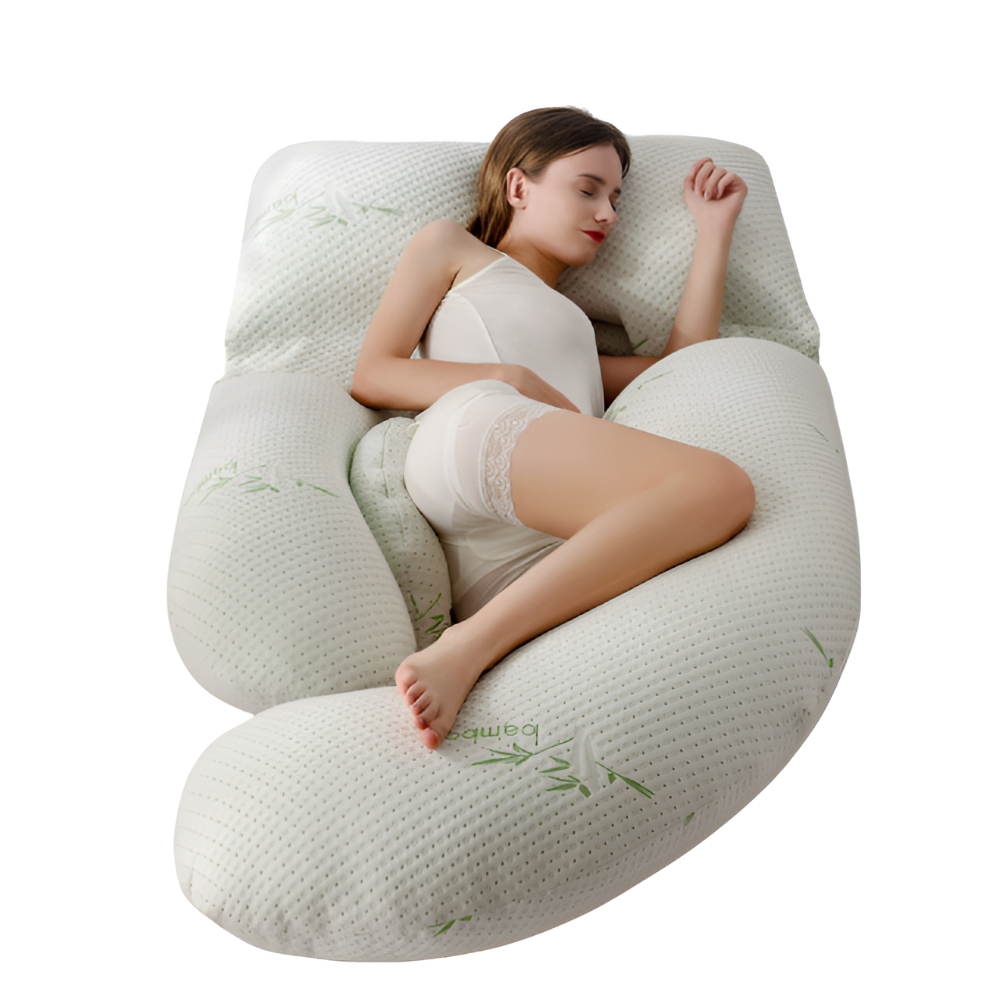 U-Shaped Pregnancy Pillow Full Body Support for Side Sleepers