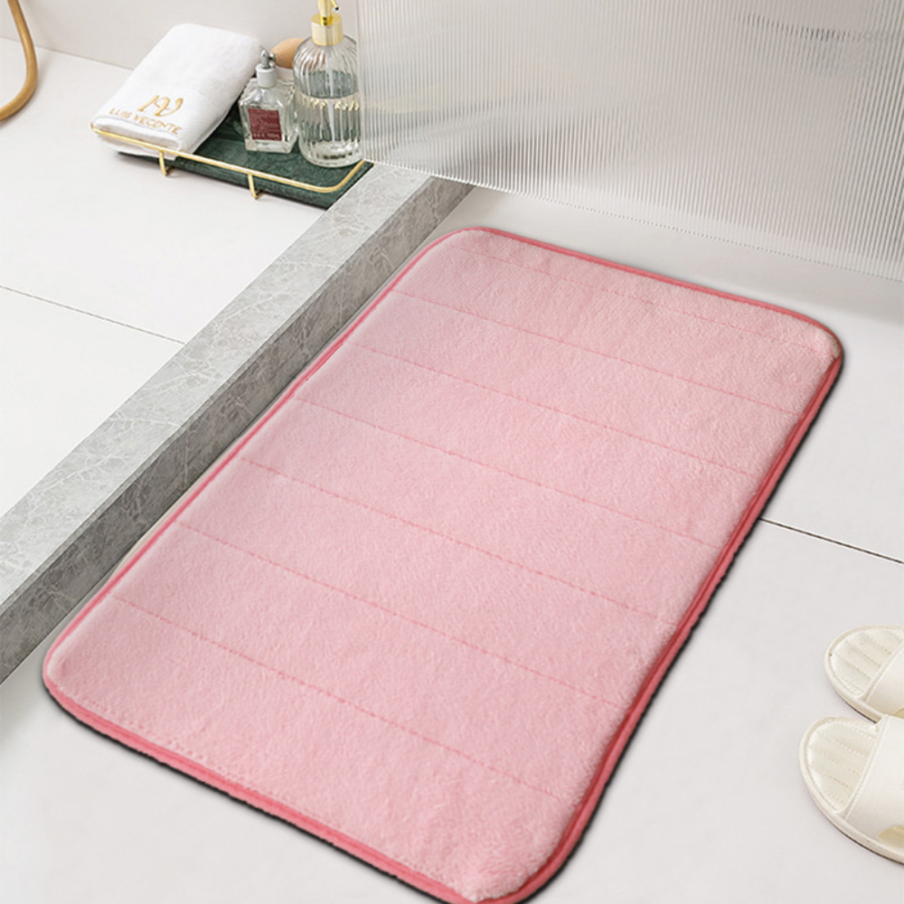 Bath Mat Non-Slip Absorbent Quick-Dry Microfiber Bathroom Mat - Image 2