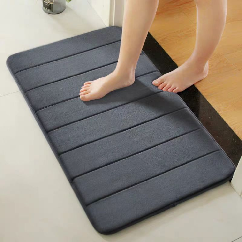 Bath Mat Non-Slip Absorbent Quick-Dry Microfiber Bathroom Mat - Image 3