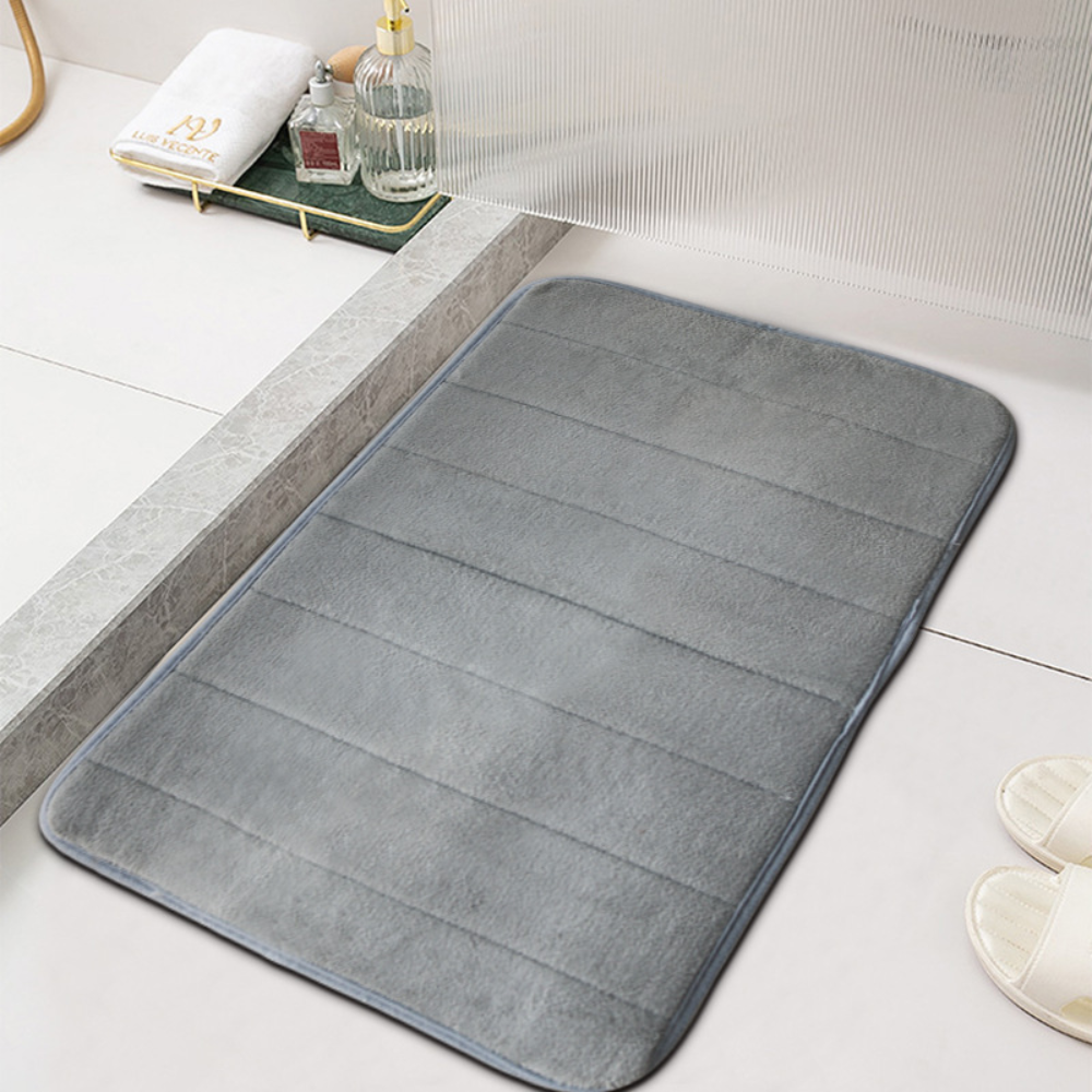 Bath Mat Non-Slip Absorbent Quick-Dry Microfiber Bathroom Mat - Image 4