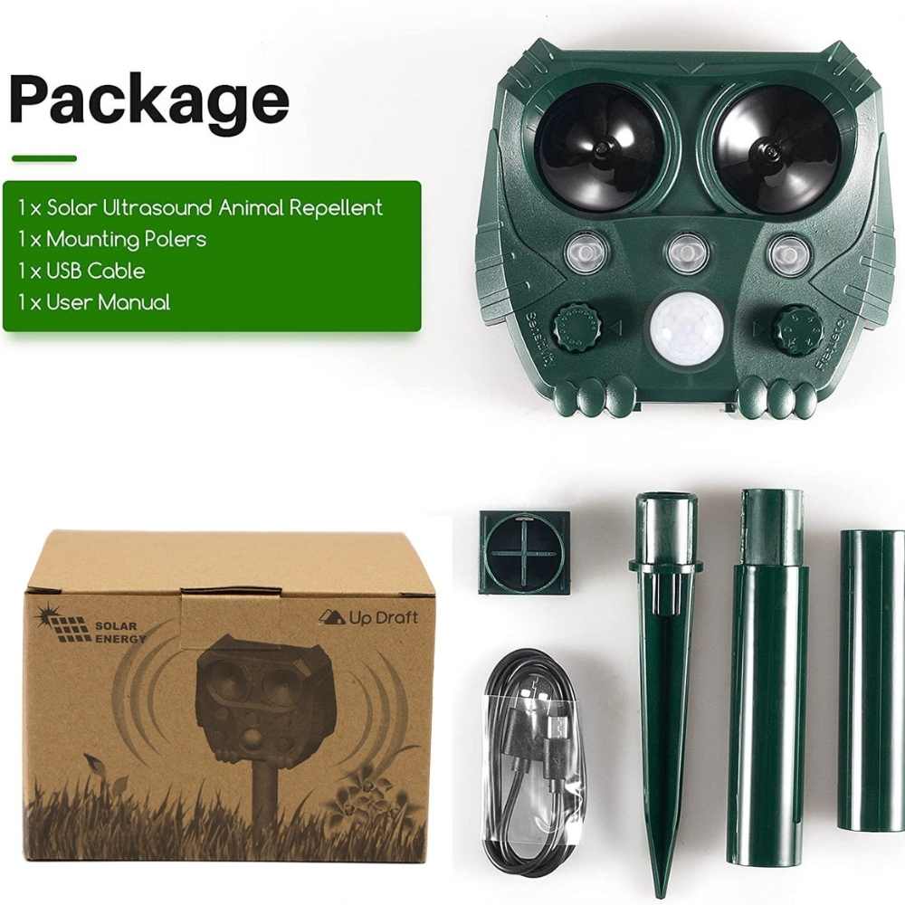 Eco‑Friendly Ultrasonic Pest Control Device for Gardens