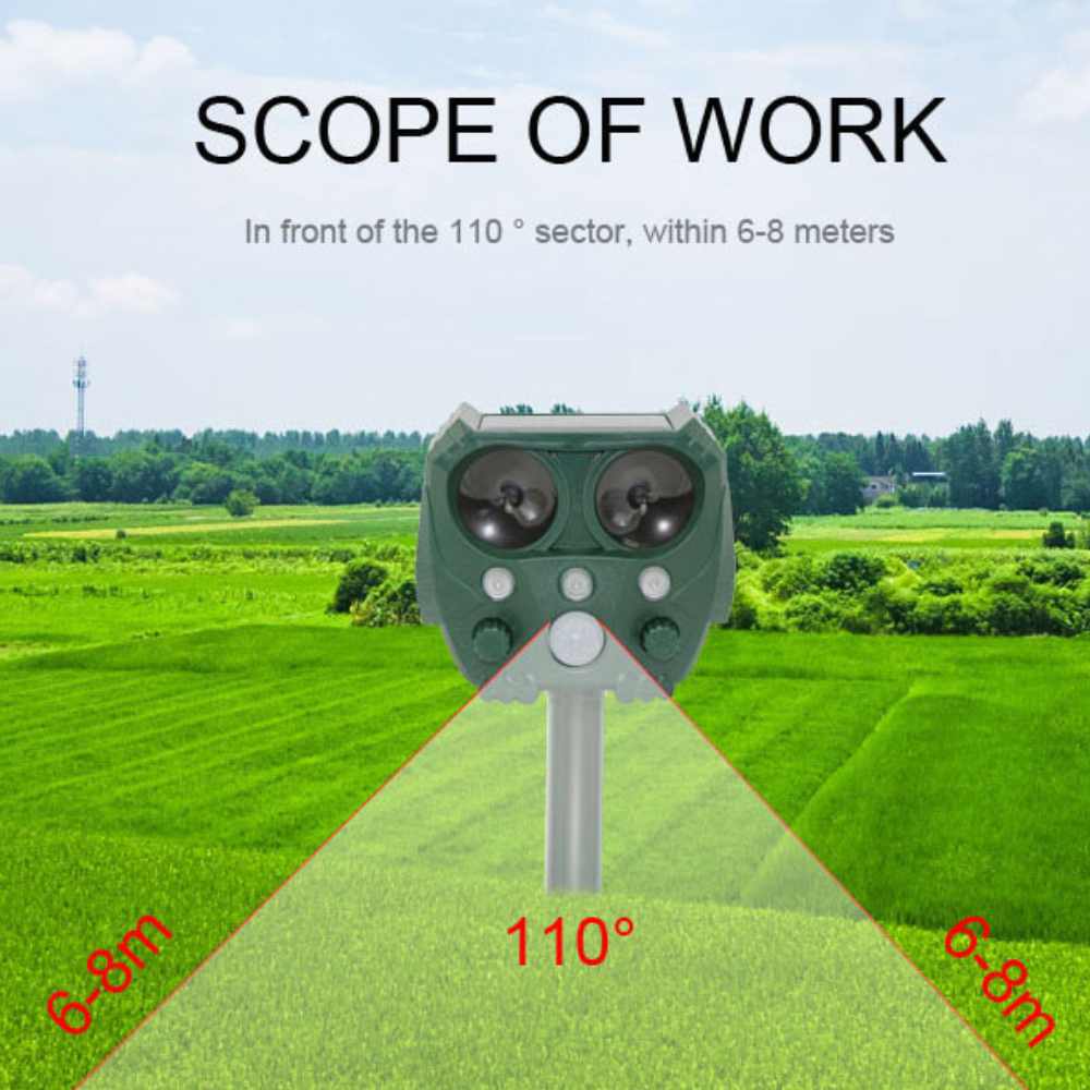 Eco‑Friendly Ultrasonic Pest Control Device for Gardens