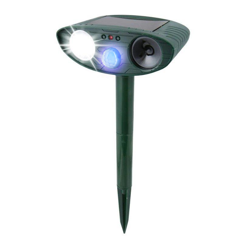 Eco‑Friendly Rabbit Deterrent with Ultrasonic & LED Lights