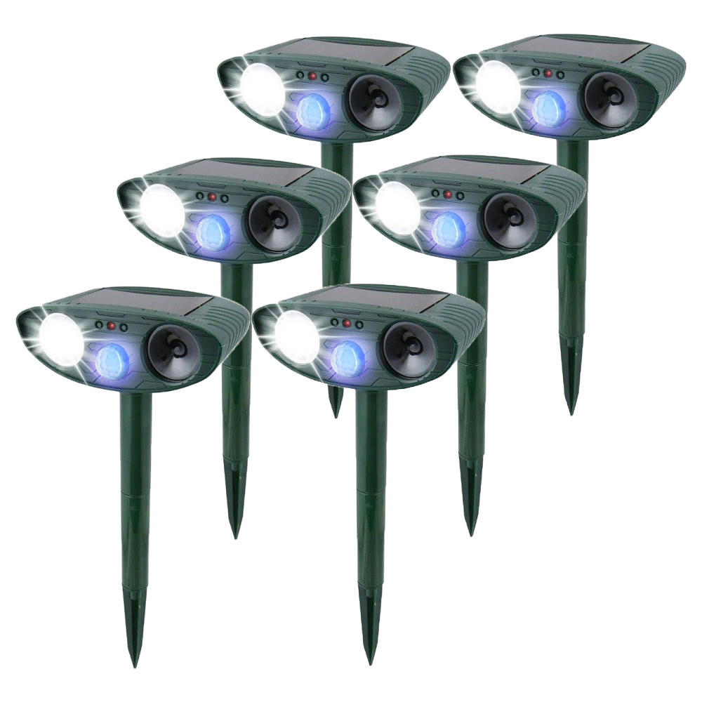 Eco‑Friendly Rabbit Deterrent with Ultrasonic & LED Lights