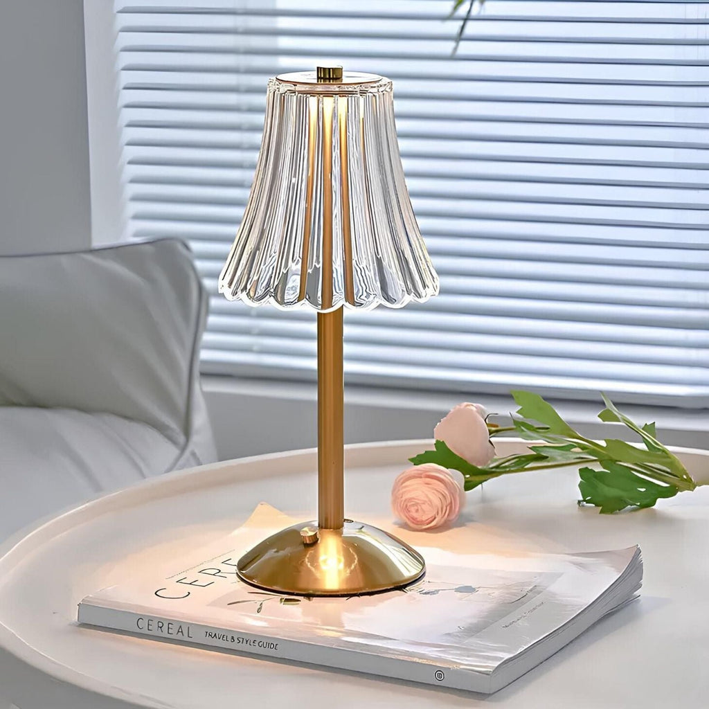 Golden Crystal Table Lamp - Image 3