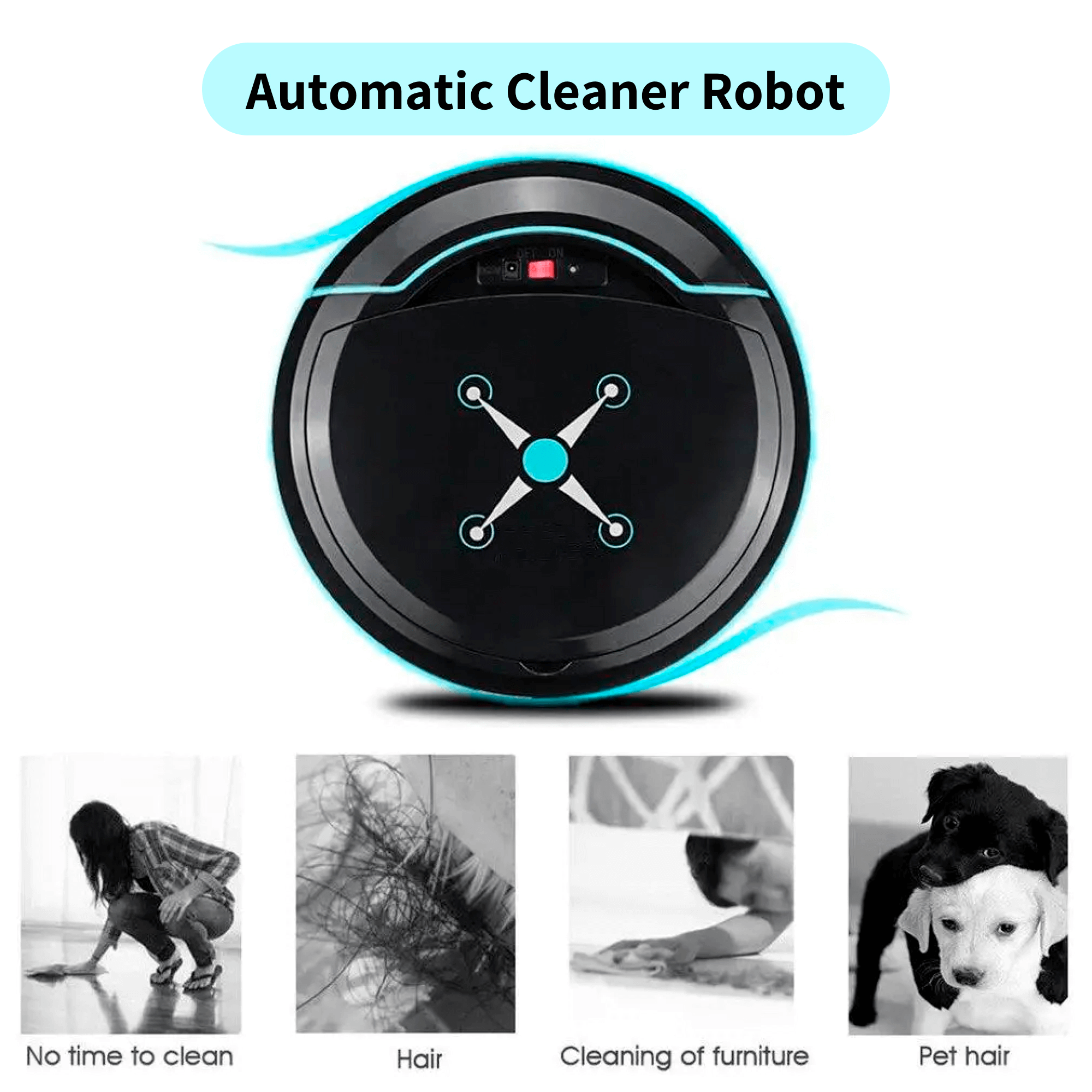 Robot Vacuum Cleaner with Mopping Function and Smart Navigation