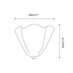 Curved Petal Design Wall Mounted Light Ambient Lighting