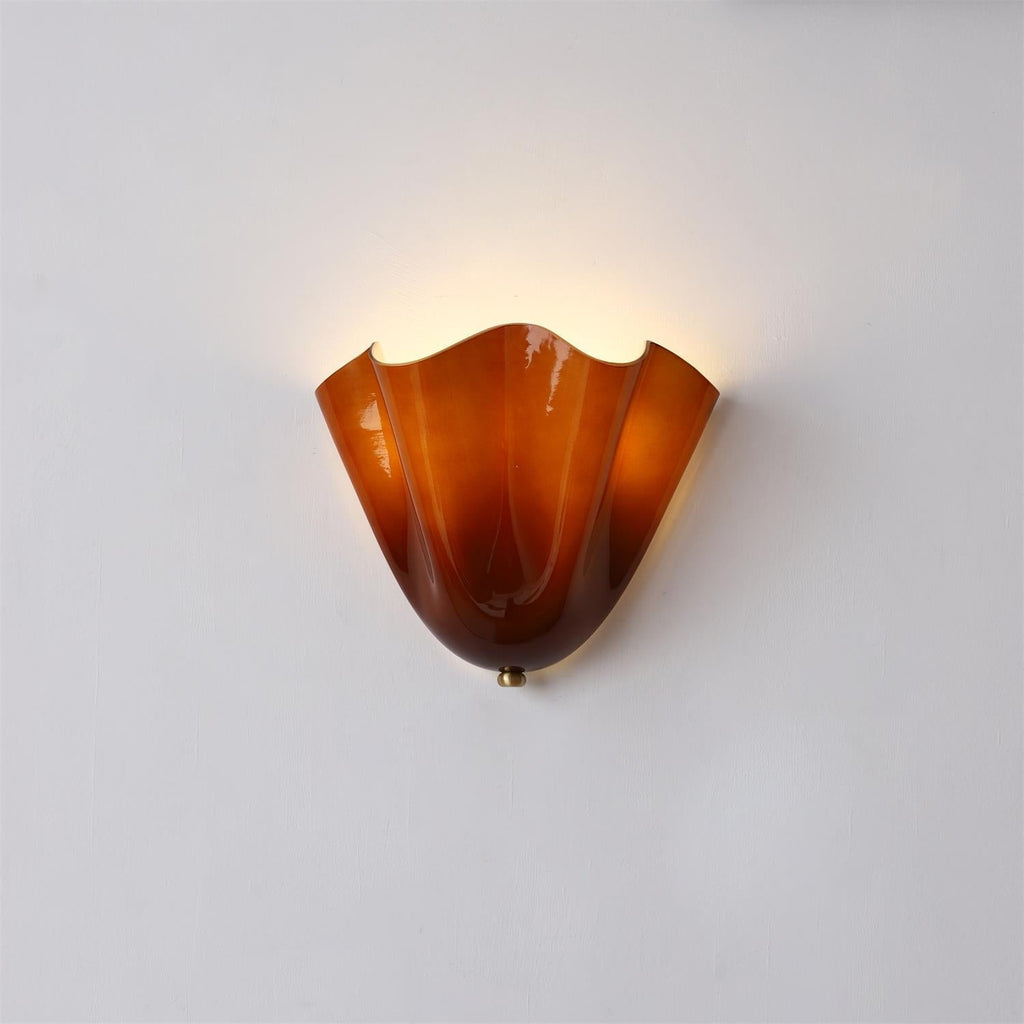 Curved Petal Design Wall Mounted Light Ambient Lighting