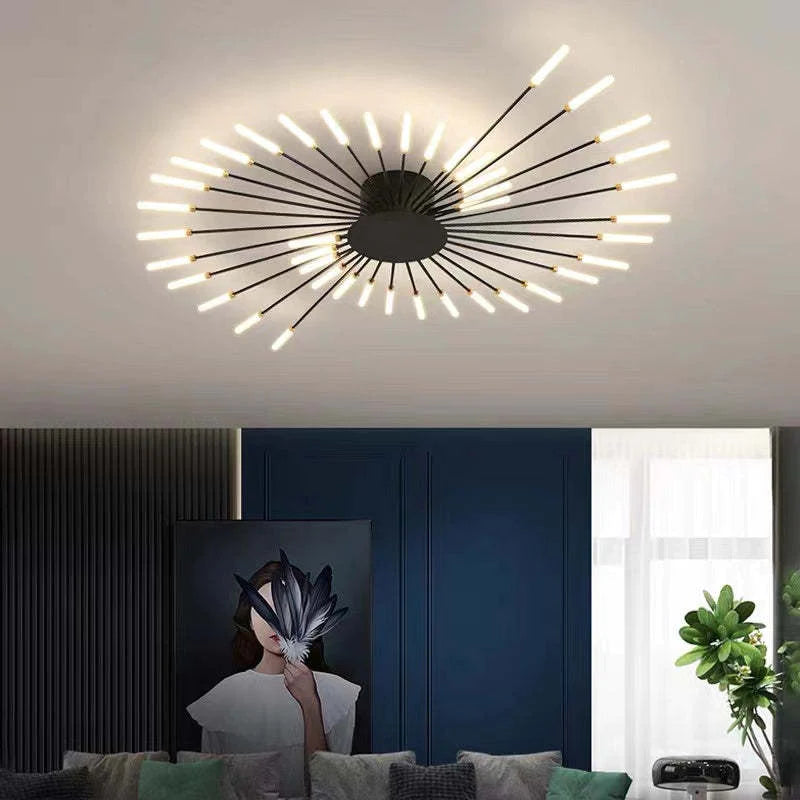 Veyron: Industrielle LED-Deckenleuchte aus Metall – für Wohnzimmer & Schlafzimmer - Image 11