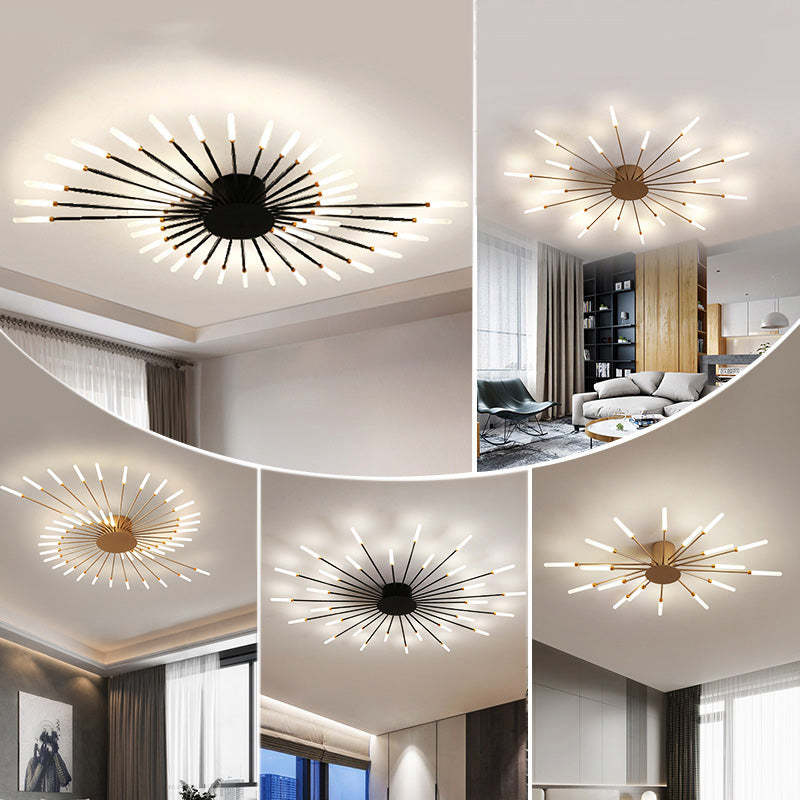 Veyron: Industrielle LED-Deckenleuchte aus Metall – für Wohnzimmer & Schlafzimmer - Image 20