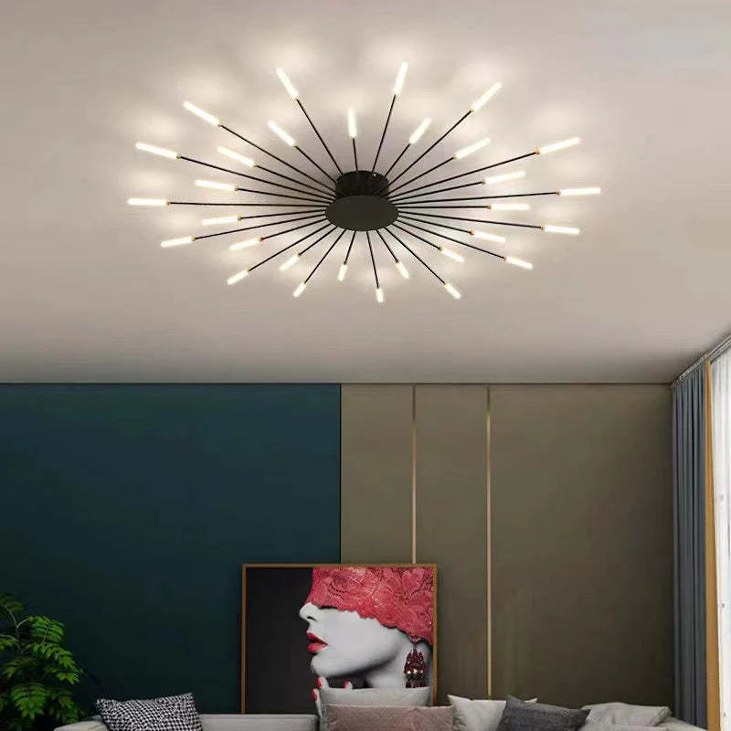 Veyron: Industrielle LED-Deckenleuchte aus Metall – für Wohnzimmer & Schlafzimmer - Image 3