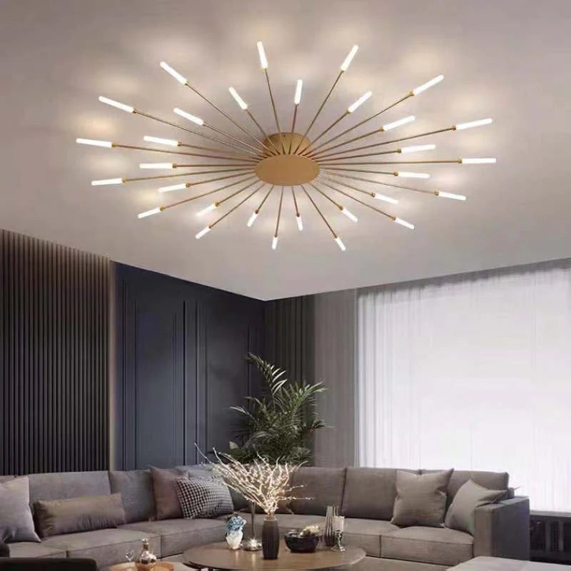 Veyron: Industrielle LED-Deckenleuchte aus Metall – für Wohnzimmer & Schlafzimmer - Image 5