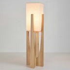 WabiLuma: LED Stehlampe Stoff & Holz – japanischer Stil & Design - Image 6