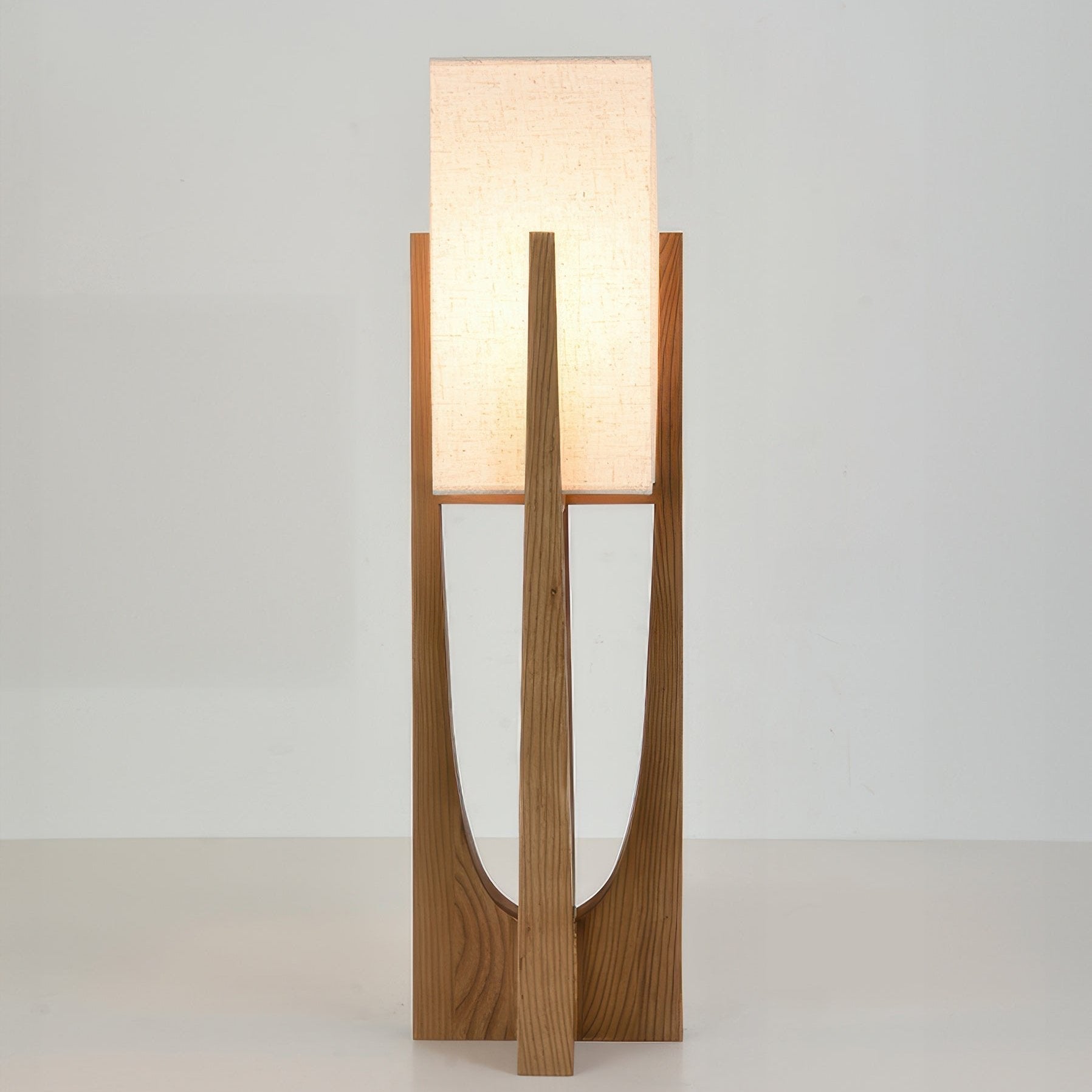 WabiLuma: LED Stehlampe Stoff & Holz – japanischer Stil & Design - Image 7