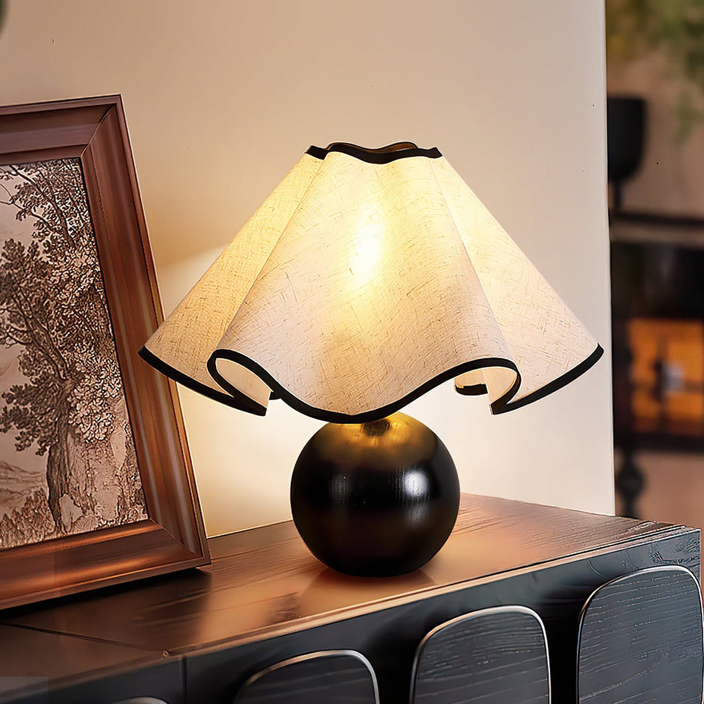 Contemporary Sculpted Table Lamps with 3-Step Dimming