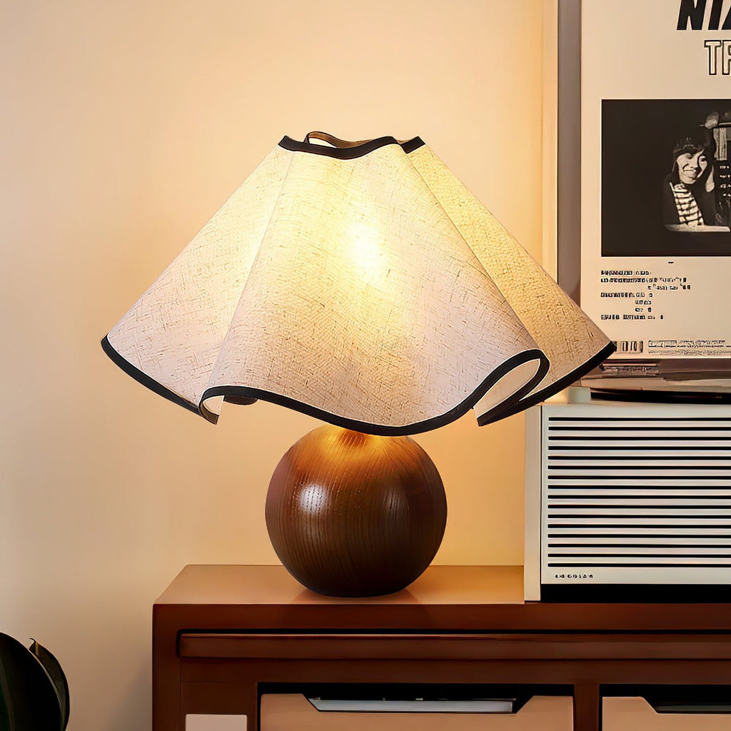 Contemporary Sculpted Table Lamps with 3-Step Dimming