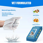 Gentle Pet Wipe Gloves for Daily Care