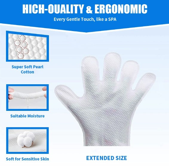 Gentle Pet Wipe Gloves for Daily Care