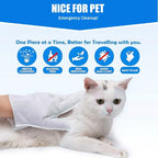 Gentle Pet Wipe Gloves for Daily Care