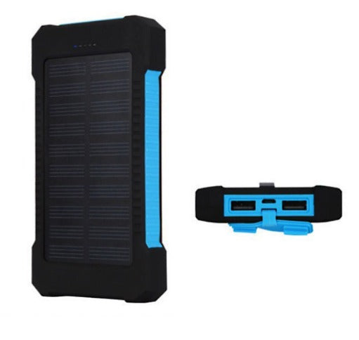 Outdoor Solar Power Bank Compact Fast-Charge Dual USB Device