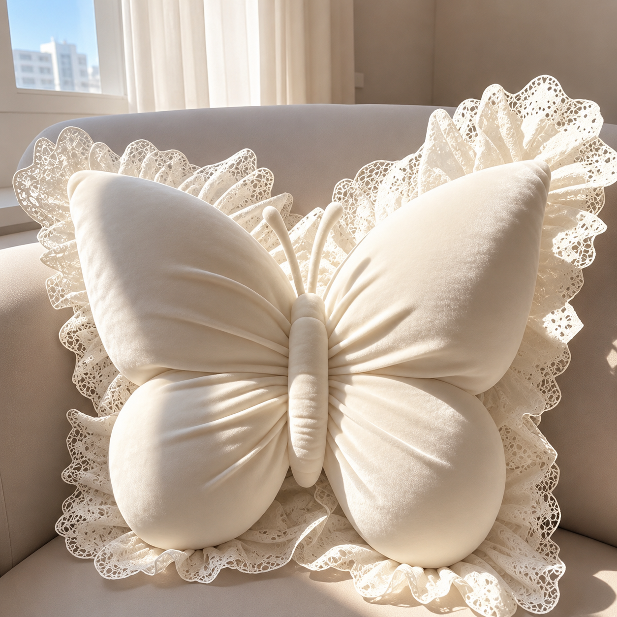Butterfly Bow Decorative Pillow