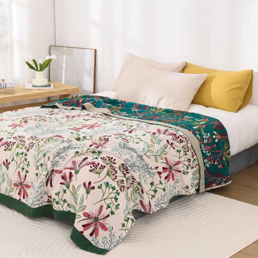 Decorative Comfort Blanket Wildflower Inspired Design