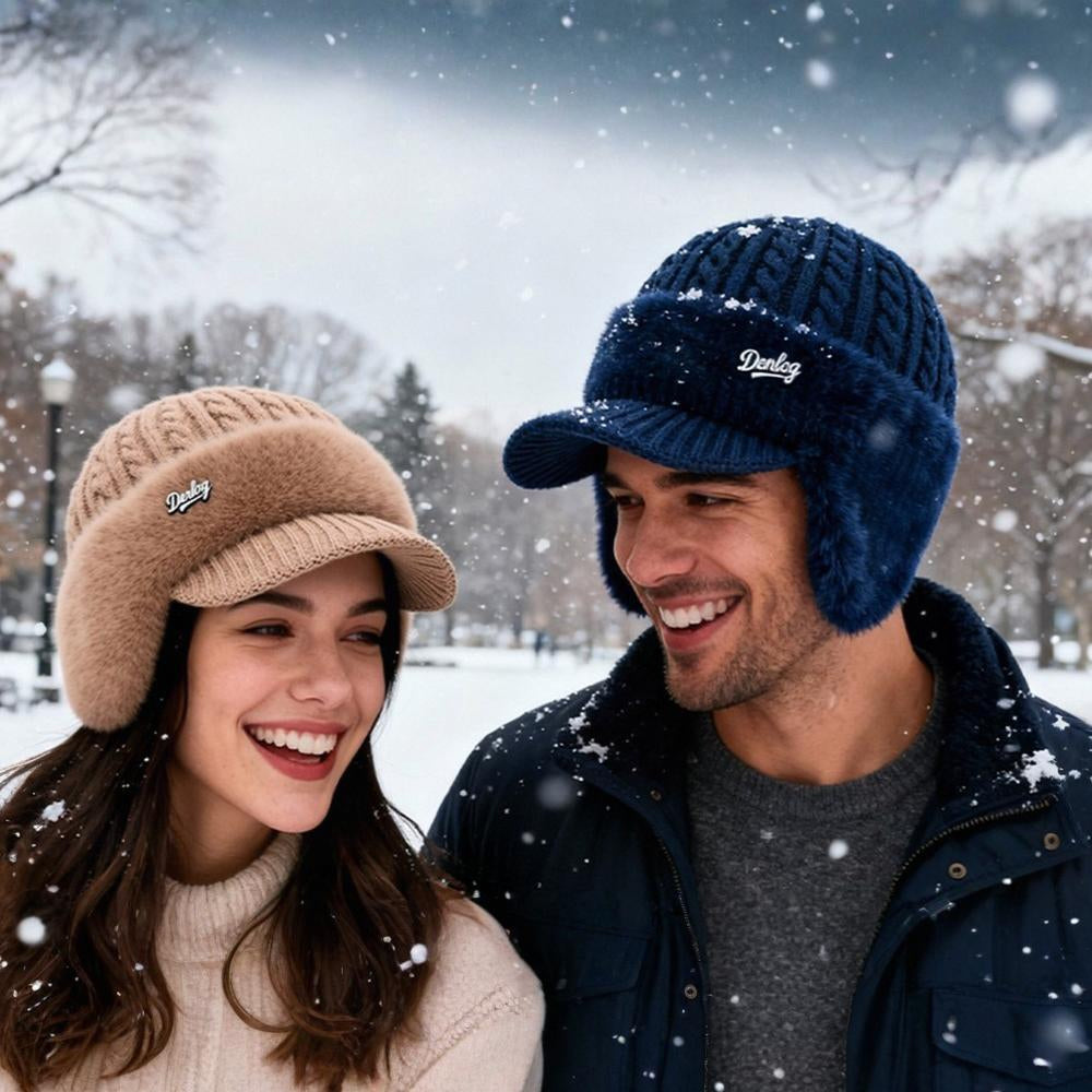 Knit Trapper Hat Ear Flaps