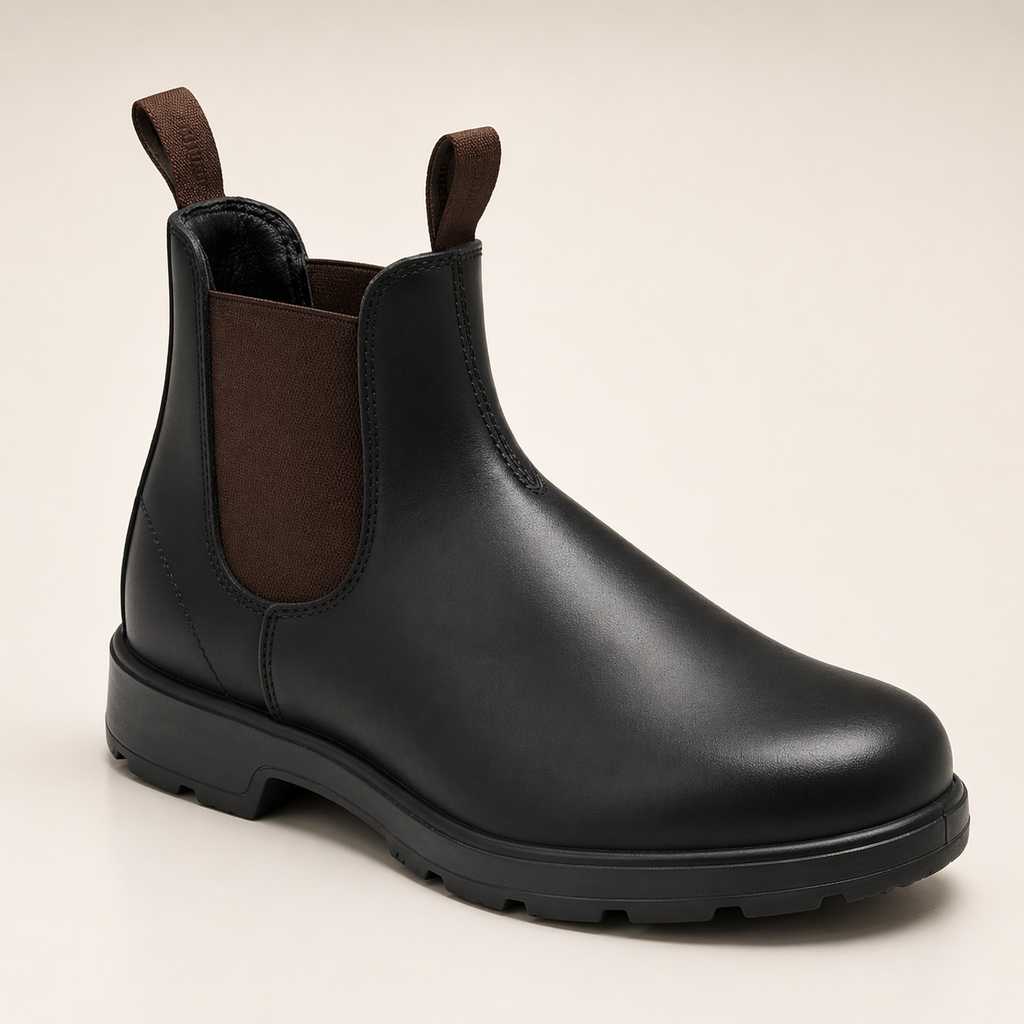 Women's Chelsea Boots Waterproof Leather Ankle Boots Slip-On Footwear - Image 4