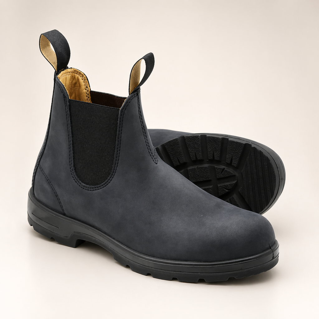 Women's Chelsea Boots Waterproof Leather Ankle Boots Slip-On Footwear - Image 3
