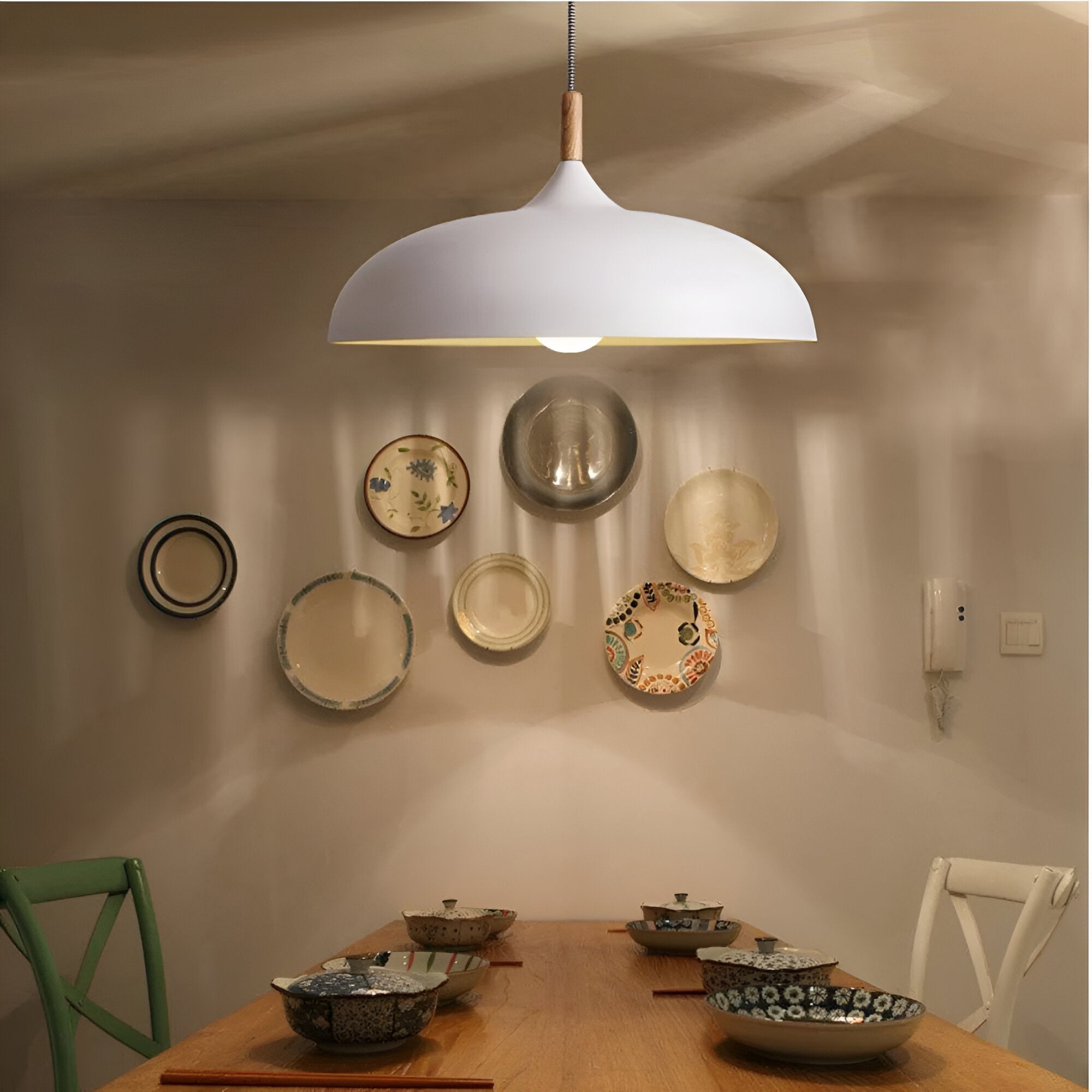 WoodLoom: Skandinavische Holz Pendelleuchte – Moderne Hängelampe für Esszimmer & Küche - Image 4