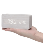 WoodSense: Designer Schreibtischuhr mit LED-Anzeige und Klatschfunktion – für moderne Wohnräume - Image 17