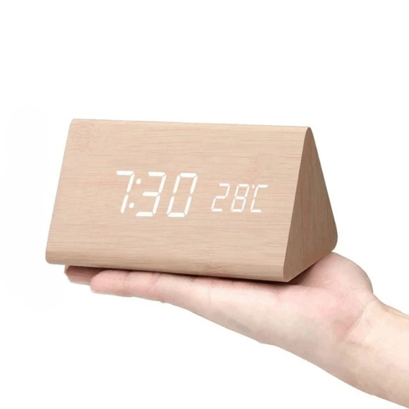 WoodSense: Designer Schreibtischuhr mit LED-Anzeige und Klatschfunktion – für moderne Wohnräume - Image 19