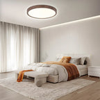 ZenHalo: LED Deckenleuchte mit Holzrahmen – Flache Deckenlampe im Japandi Design - Image 4
