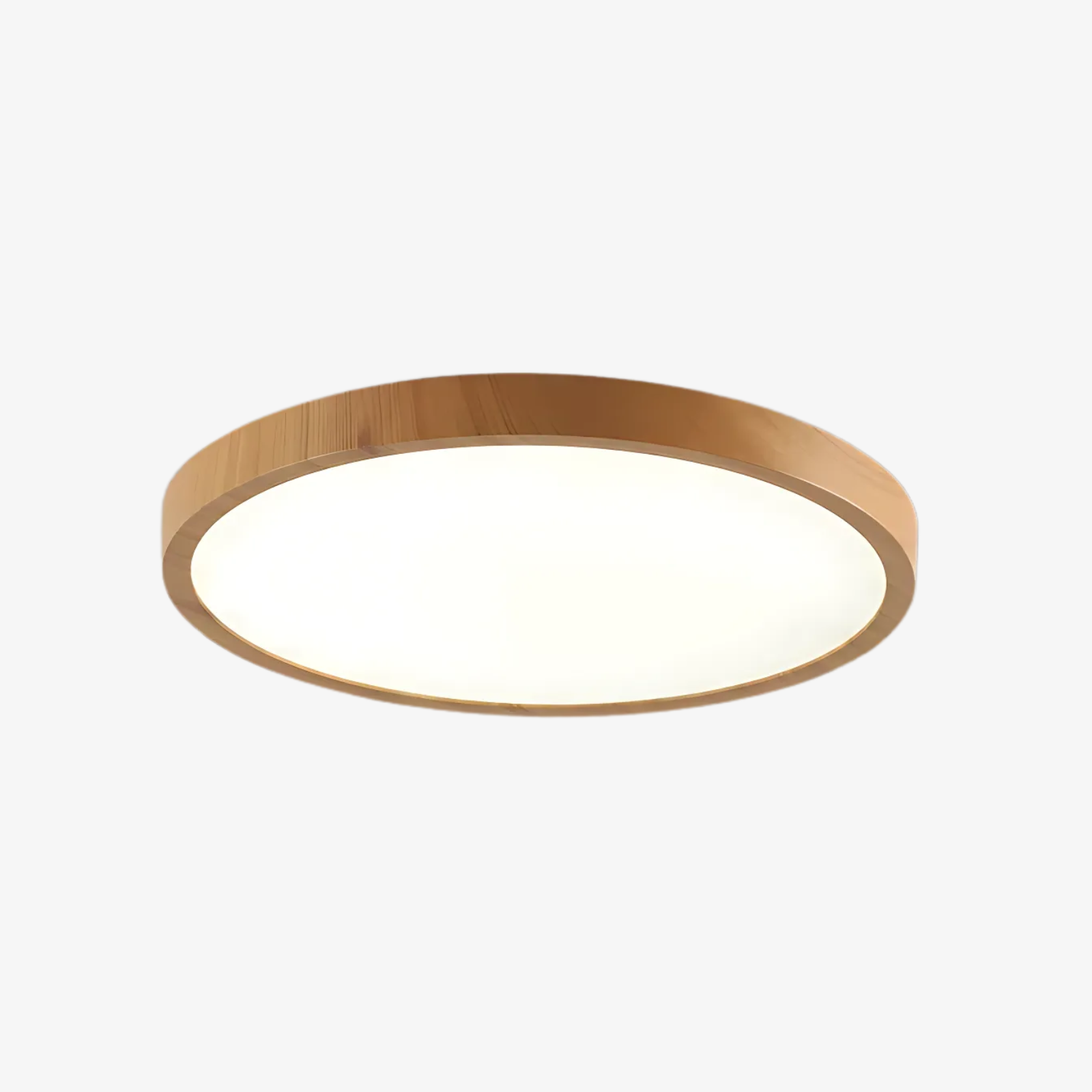 ZenHalo: LED Deckenleuchte mit Holzrahmen – Flache Deckenlampe im Japandi Design - Image 6