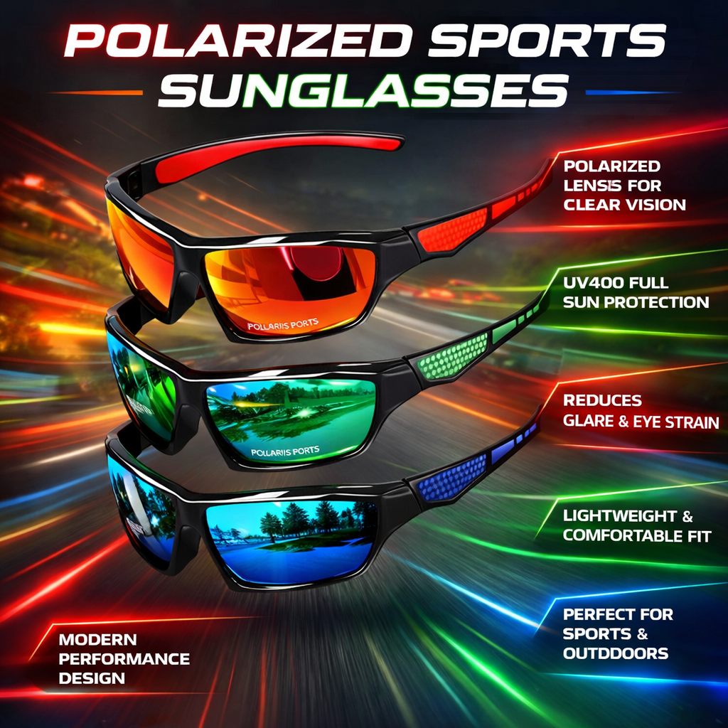 Sports Sunglasses Polarized UV400 Protection - Image 5