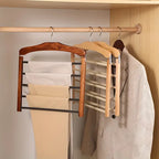 Clothing Trouser Organizer Multi-Bar Compact Storage Hanger