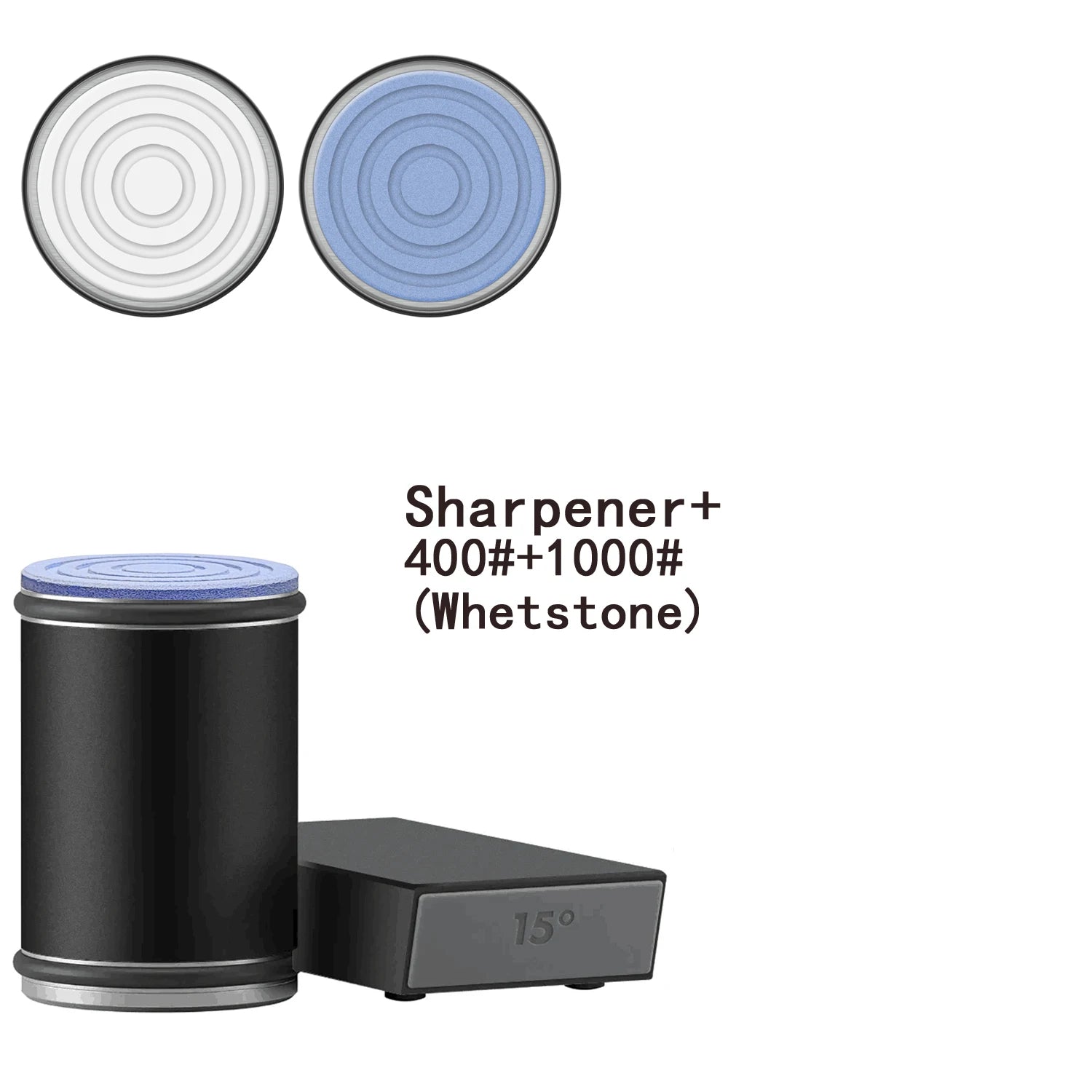 Efficient 2-in-1 Rolling Knife Sharpener Dual-Angle with Magnetic Knife Holder