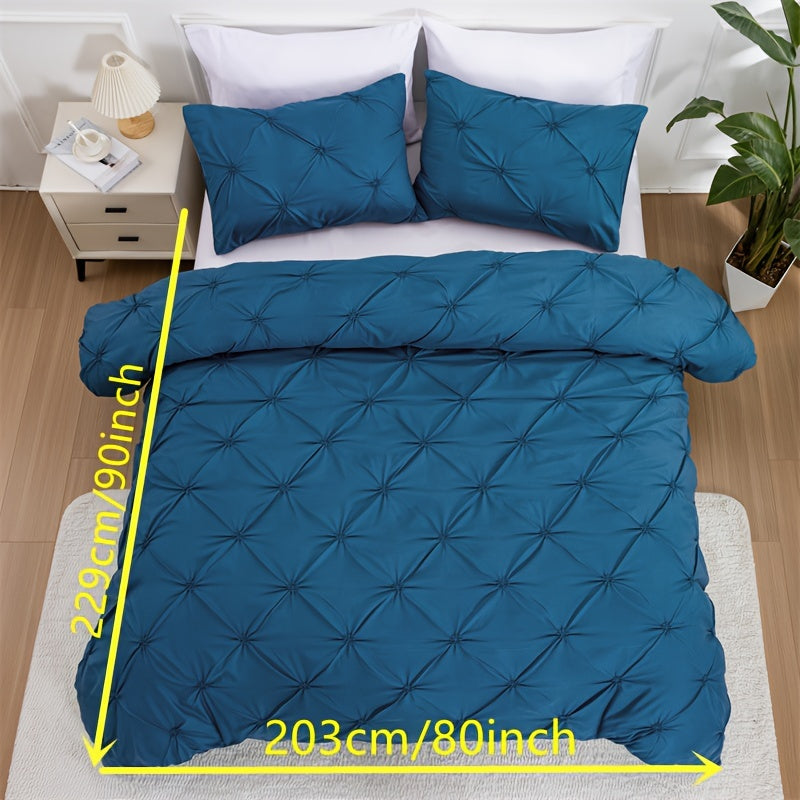 White Pintuck Quilts Cover Set