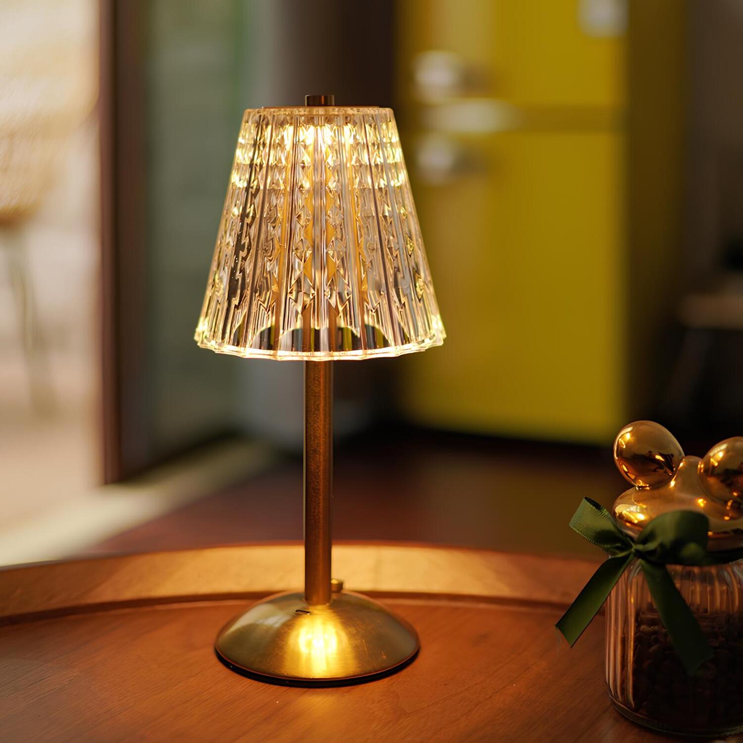 Golden Crystal Table Lamp - Image 2