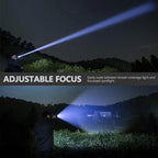 Rechargeable High Power LED Torch Ultra Bright Zoom Flashlight
