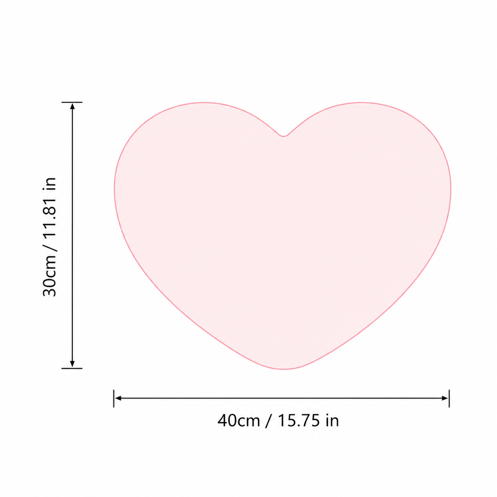 Soft Heart Decorative Pillow