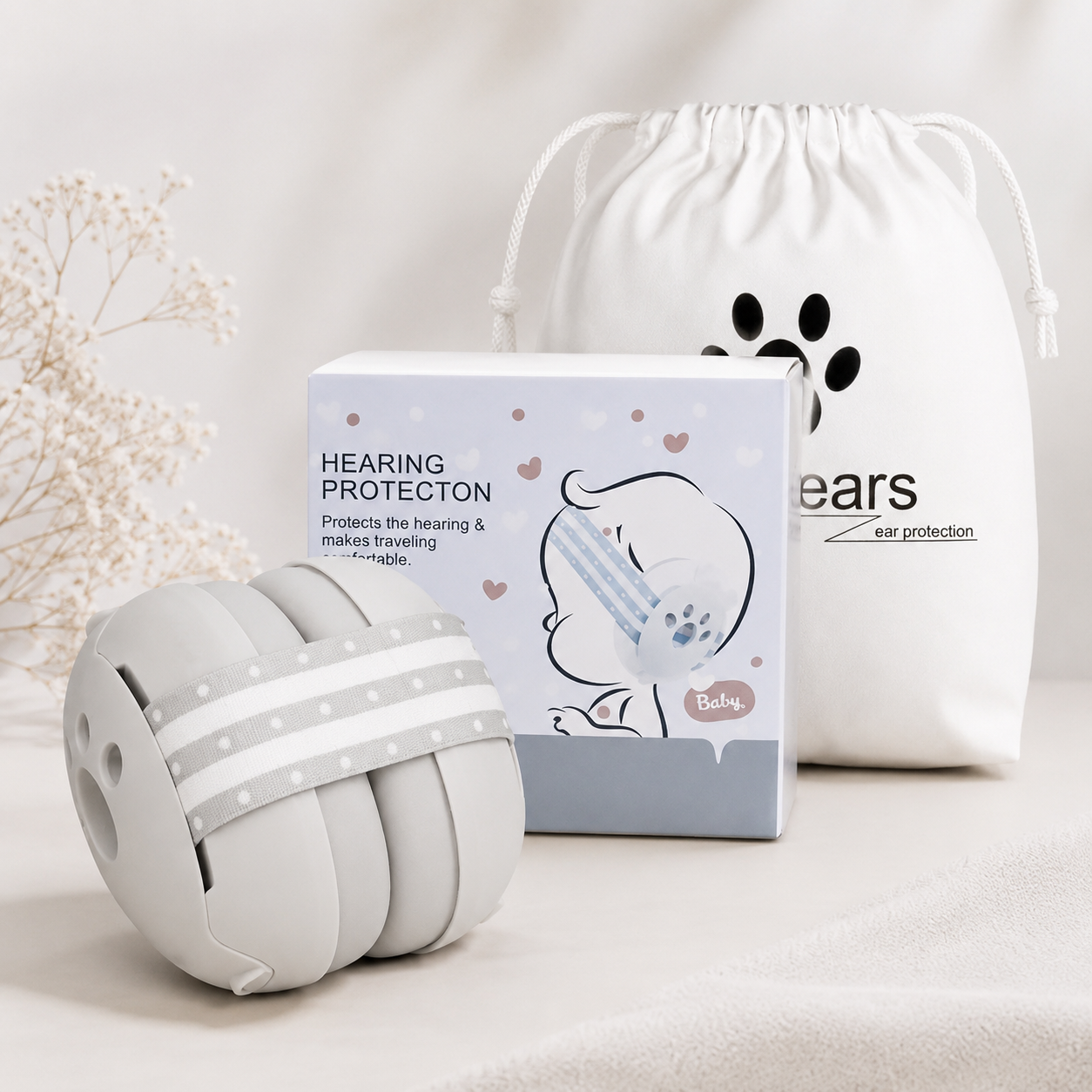 Baby Ear Protection Earmuffs with Noise Reduction for Infants