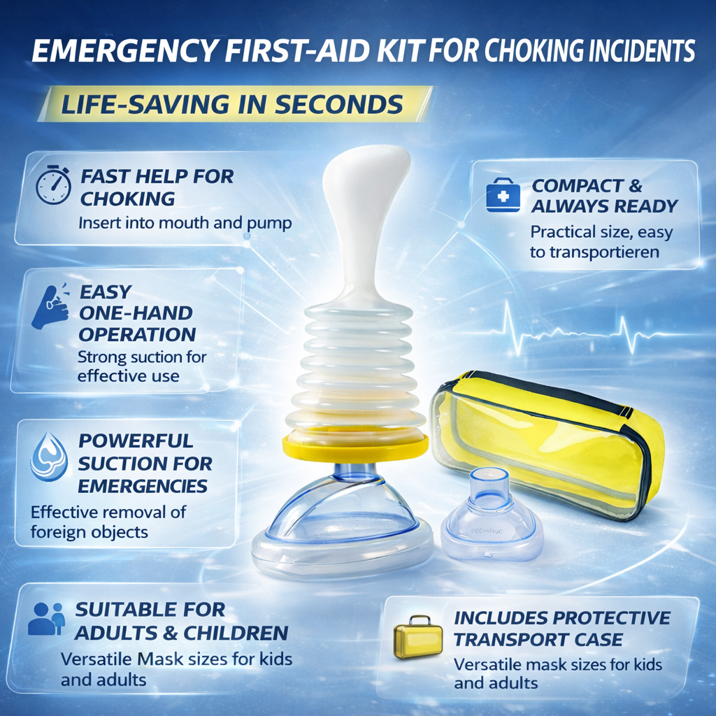 Anti Choking Device Airway Rescue Emergency Kit Home Travel - Image 3