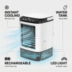 Portable Air Cooler Fan Bladeless Misting Cooler Ice Box USB Desk