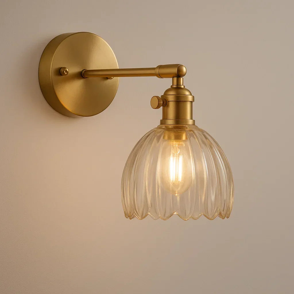 Vintage Style Wall Light Retro Tulip Silhouette Accent Lighting